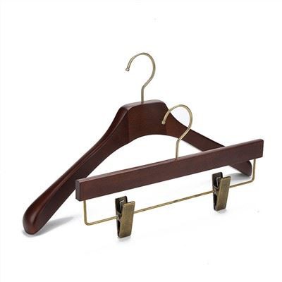 Cabides de madeira para casacos e roupas de luxo OEM